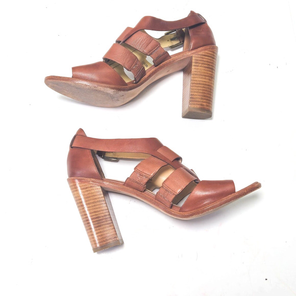 Cole Haan Women’s Sandals Modern Classic Boho Leather Block Heel Minimal Chic 9 - Picture 3 of 12